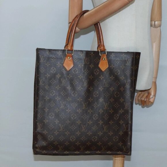 LOUIS VUITTON Monogram Sac Plat Hand Bag M51140 LV Auth 133706 - Picture 15 of 16